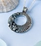 Rock Pool Pendant - Recycled Silver Coastal Necklace - Image 3