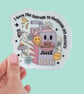 Anti Anxiety Juice Mental Health Sticker Self Healing Sticker Retro Sticker Juic