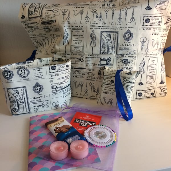 Hand Made French Chic Sewing Machine Gift Box