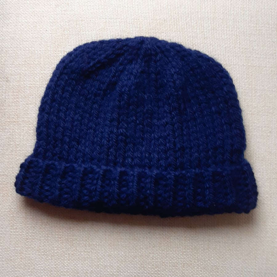 KNITTING PATTERN PDF My Navy Hat