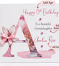 Personalised Birthday Card for Her - Pink Floral Initial Card - Image 2
