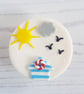 Seaside themed magnetic needle minder, polymer clay ONE supplied - Image 6