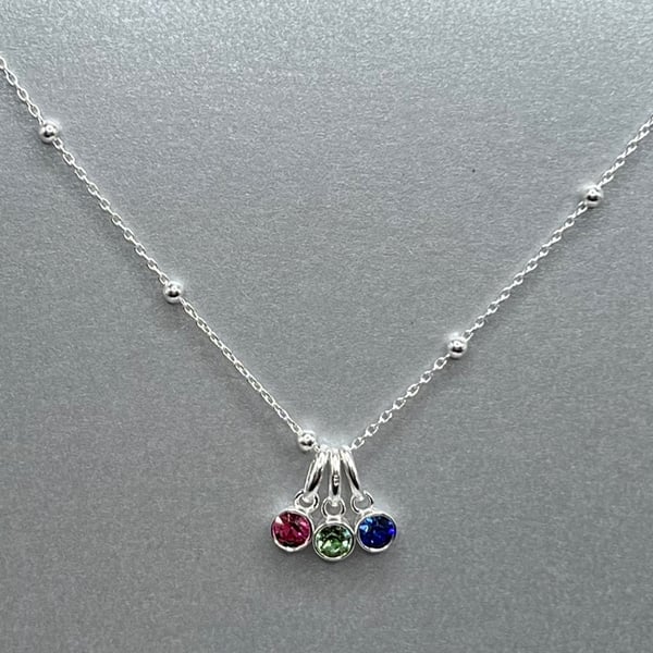 Family Birth Stone Necklace