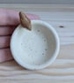 Very small ceramic ring dish with mini wren - Image 3