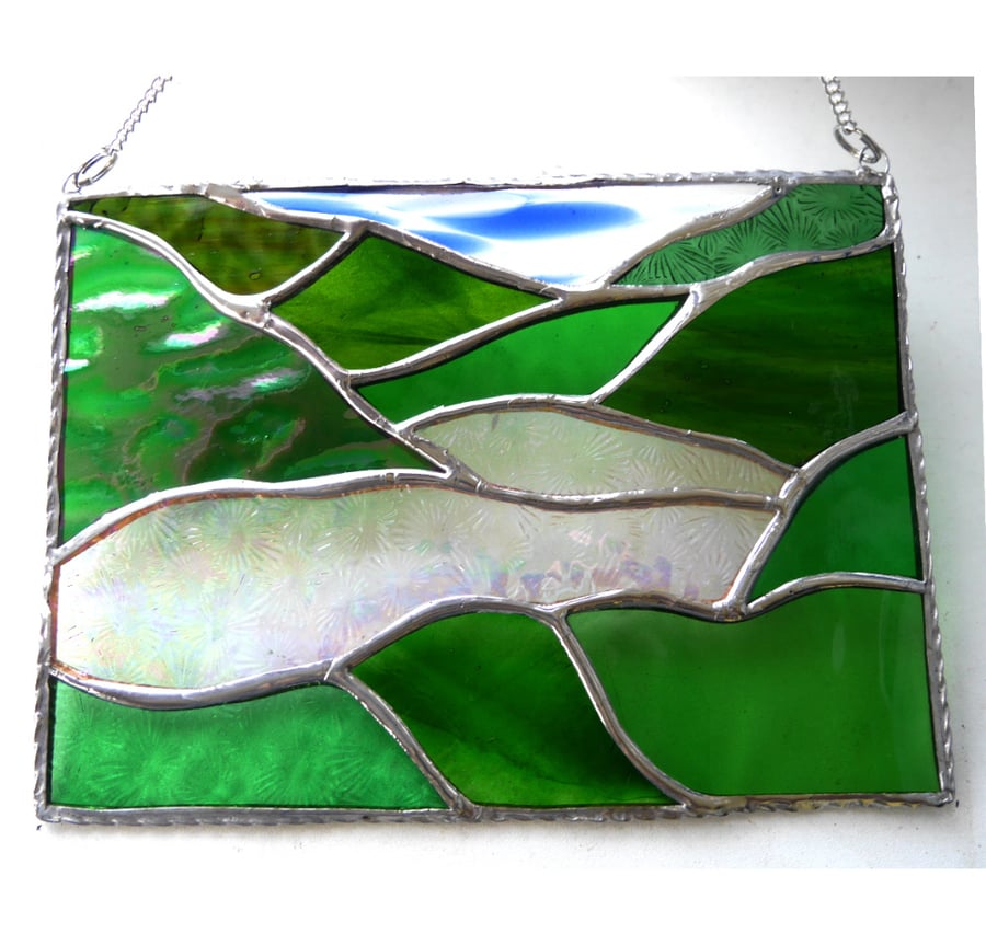 Lake District Panel Stained Glass Picture Landscape 008