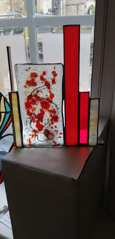 Dragon Tiny Sculpture Stained Glass Tealight