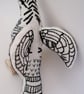Bird of Peace (Black) created by Sister Stitch artisans in Kosovo - Image 4