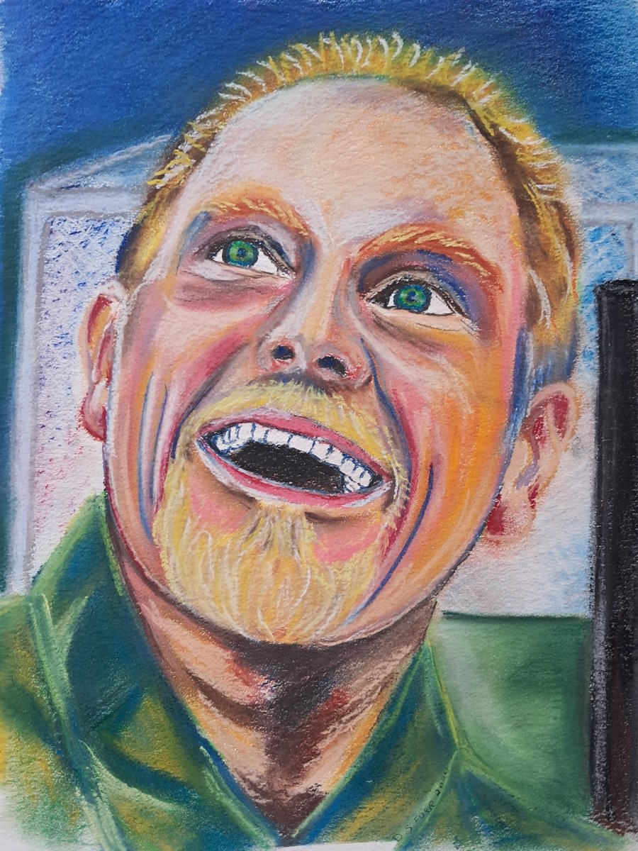 A Pastel drawing of Paul Gascoigne