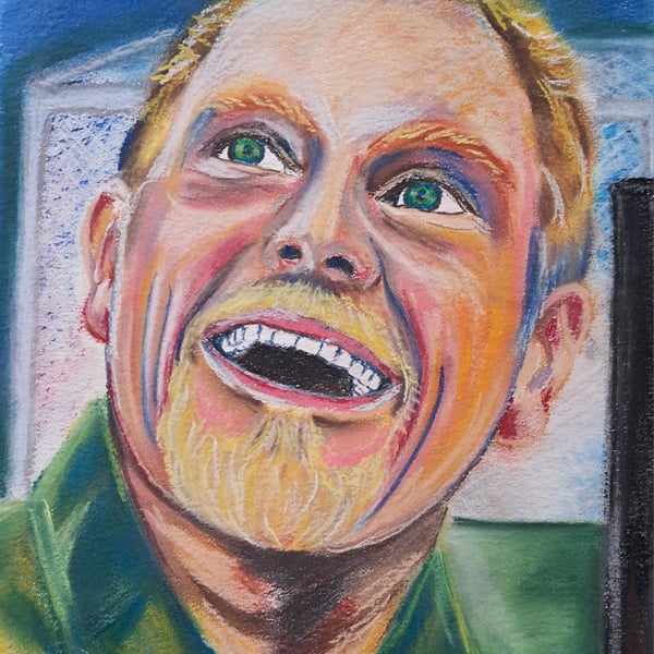 A Pastel drawing of Paul Gascoigne