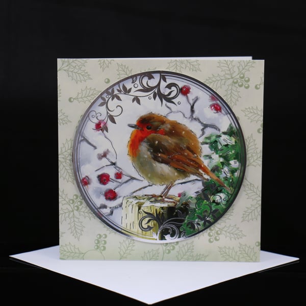 Robin Christmas Card