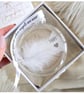 Mum Memorial Round Feather Bauble, In Memory of Mum, Round Glass Christmas Ornam - Image 1