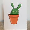 Cactus bunny card