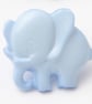 10 blue baby elephant buttons 14mm