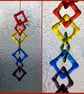 Rainbow Coloured Fused Glass Chain - 6181 - Image 1