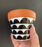 Small 9cm Plant pot, Hand painted, Unique gift, Terracotta - Image 4