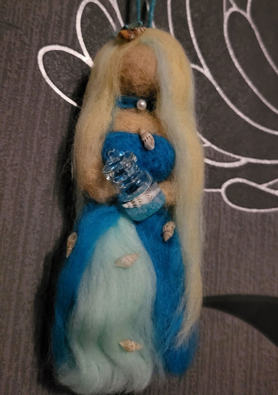 Beautiful Ariel Maiden of The Sea One of a Kind Needle Felted Doll