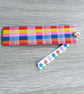 Bookmark, green, stripe design - Image 2