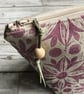 Hand Printed Linen Wash Bag, Toiletry Bag, Accessory Bag - Image 4