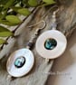 Tanzanite, Abolone Shell, Mother of Pearl Earrings  - Image 5