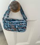 Teal Blue & Brown Clutch - Image 1