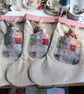 2 Liberty Patchwork Christmas Stockings