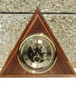 Triangular Skeleton Clock with Quartz Movement - Handmade - Image 1
