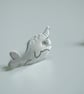 Eco silver narwhal studs - Image 4
