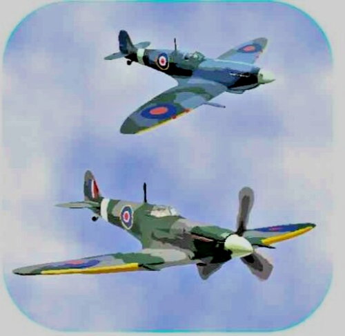 spitfire RAF WW11 fighter plane fridge magnet  supermarine spitfire