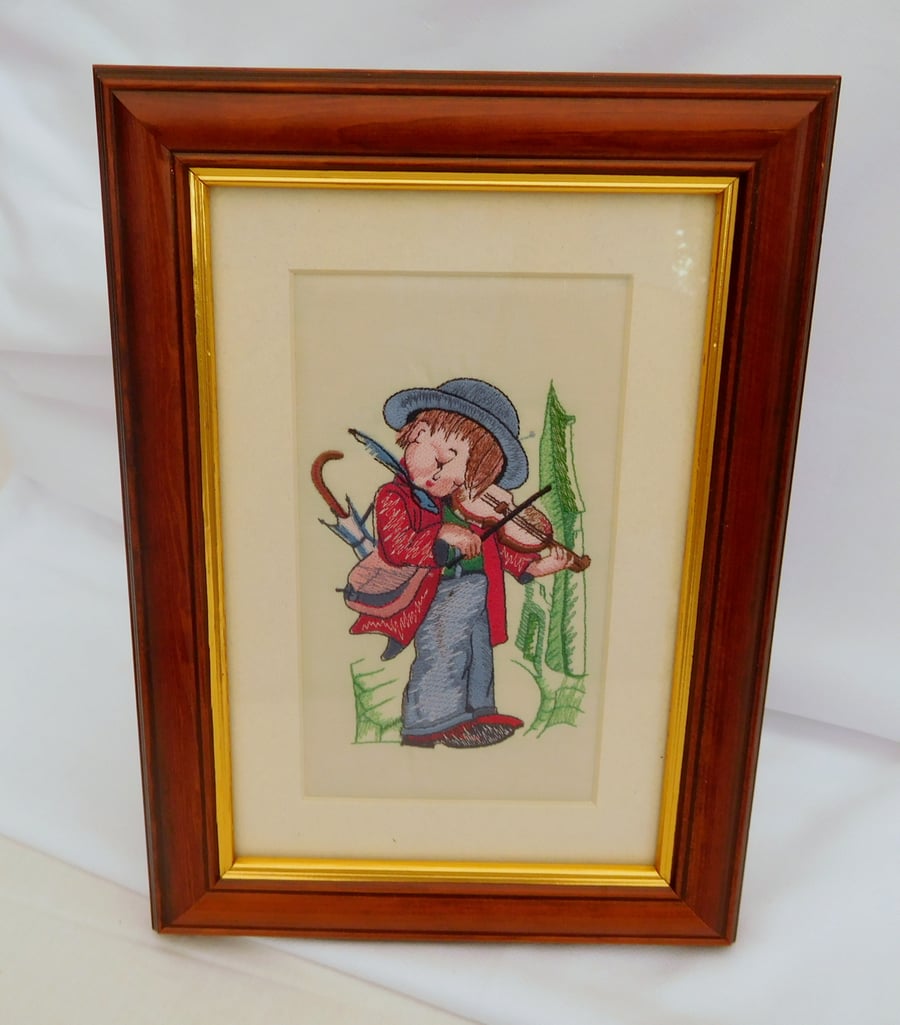 Hummel Boy Embroidered Picture