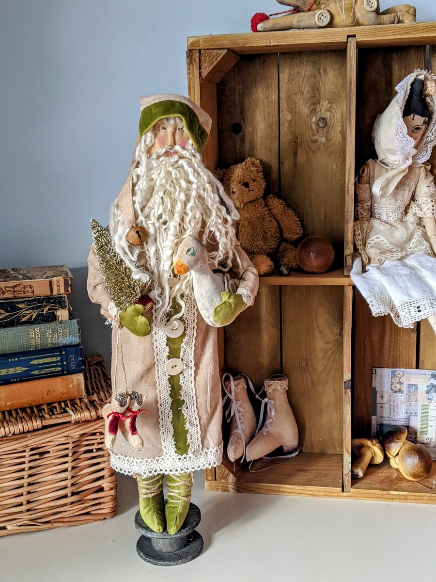 Handmade primitive Father Christmas