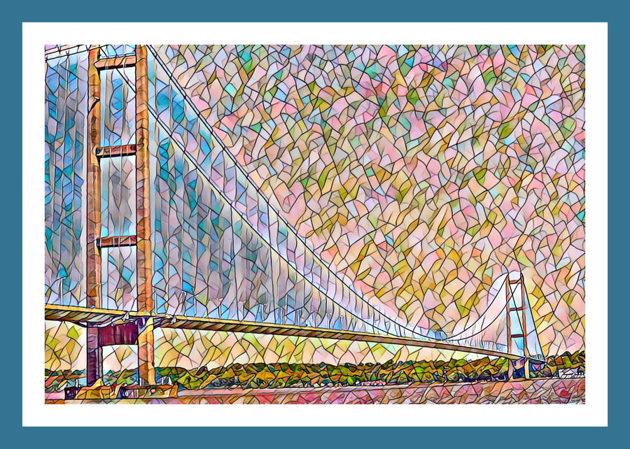 Humber Bridge Art Card A5