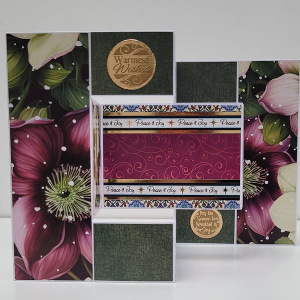 Peace & Joy - Luxury Trifold Shutter Christmas Card