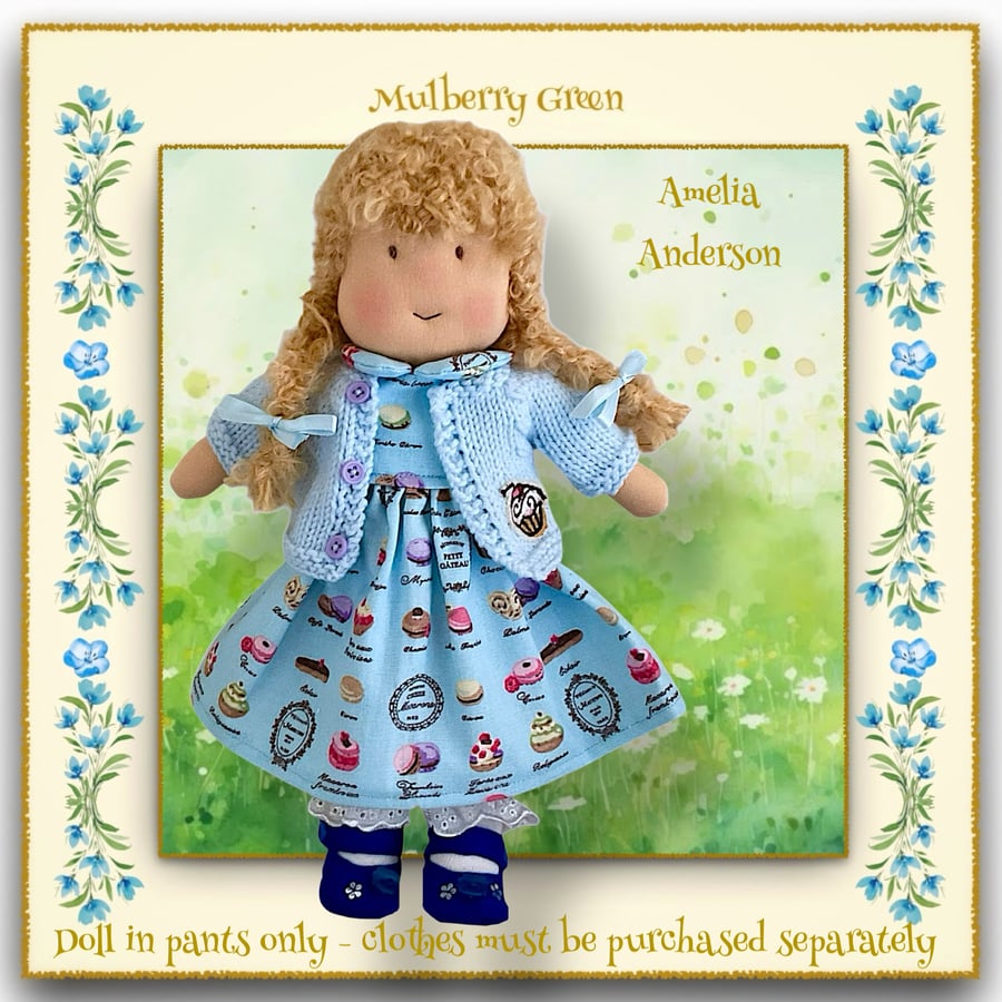 Amelia Anderson - a handcrafted Mulberry Green doll
