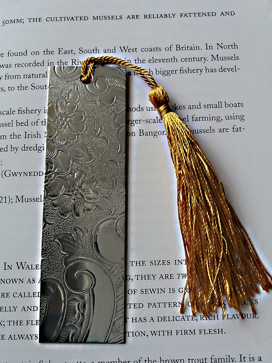 Pewter bookmark