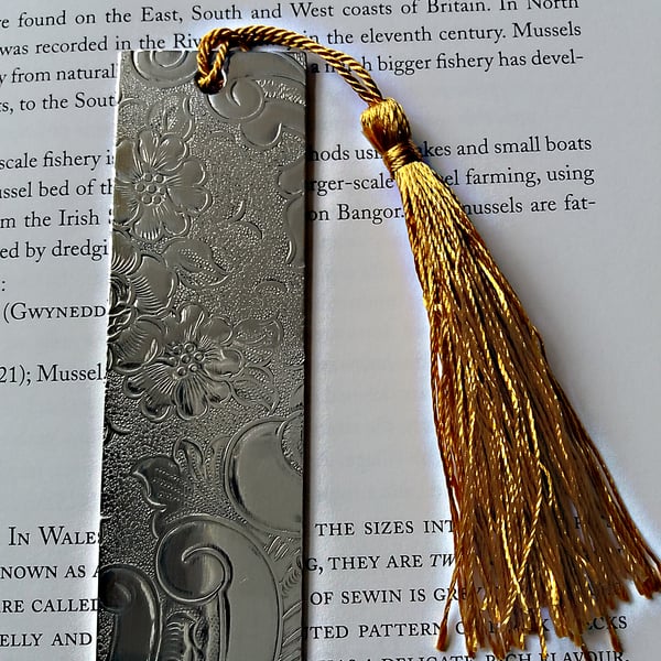 Pewter bookmark