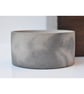 Small Concrete Bowl: NEW Handmade Minimalist Cylinder Jewelry Dish Grey