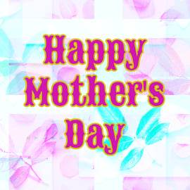 Happy Mother's Day Pink Blue Card A5