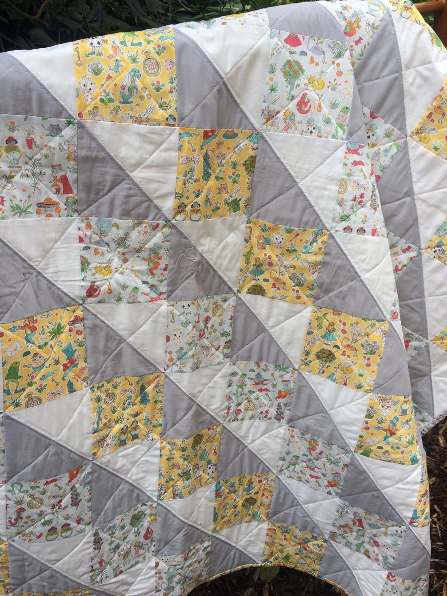 Handmade patchwork Liberty  quilt