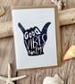 Good Vibes Only Shaka Greeting Card - Image 5