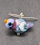 Custom Listing for Hilary - Sterling Silver Lampwork Bird Jewellery set - Image 5