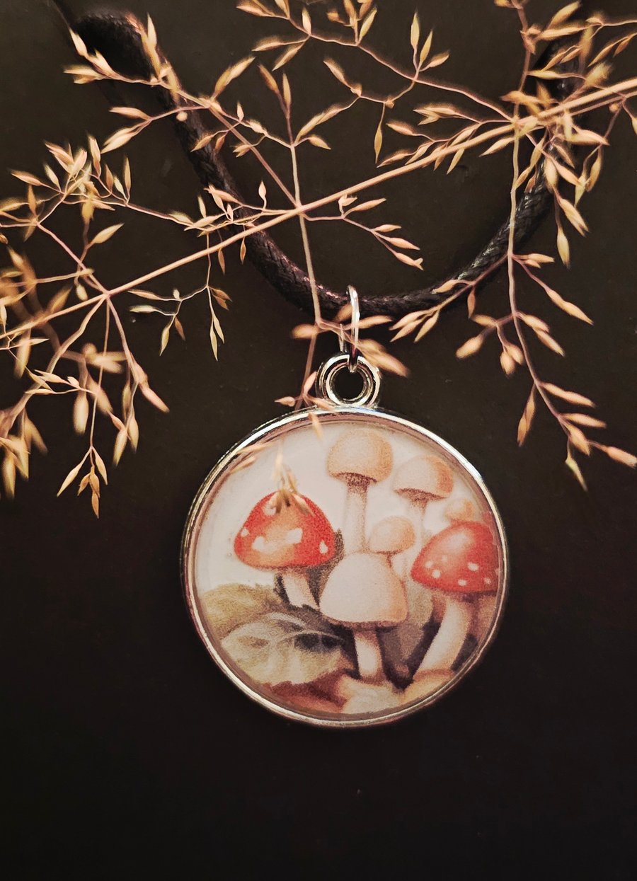 Toadstool pendant