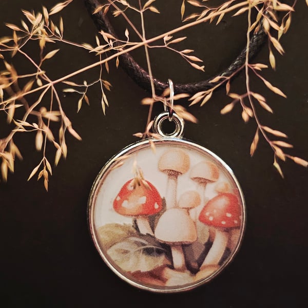 Toadstool pendant