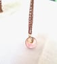 Upcycled Handmade Gold Coloured Metal Chain Necklace w Small Shell Pendant Charm - Image 2