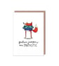 Fantastic Fox in a Festive Jumper Christmas Card - Image 2
