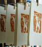 Wiry Jack Russell Dog - Original Hand Pulled Linocut Print - Image 5