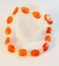 Carnelian Bracelet With Swarovski Crystals - Handmade In Devon - Image 4