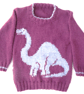 Dinosaur Jumper Knitting Pattern.  Digital Knitting Pattern - Image 2