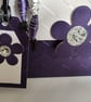Groovy Retro 1960s Inspired Purple & White Long Handbag Style Gift Box  - Image 2