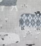 Grey Sheep Cushion with Cream Pom poms - Image 4