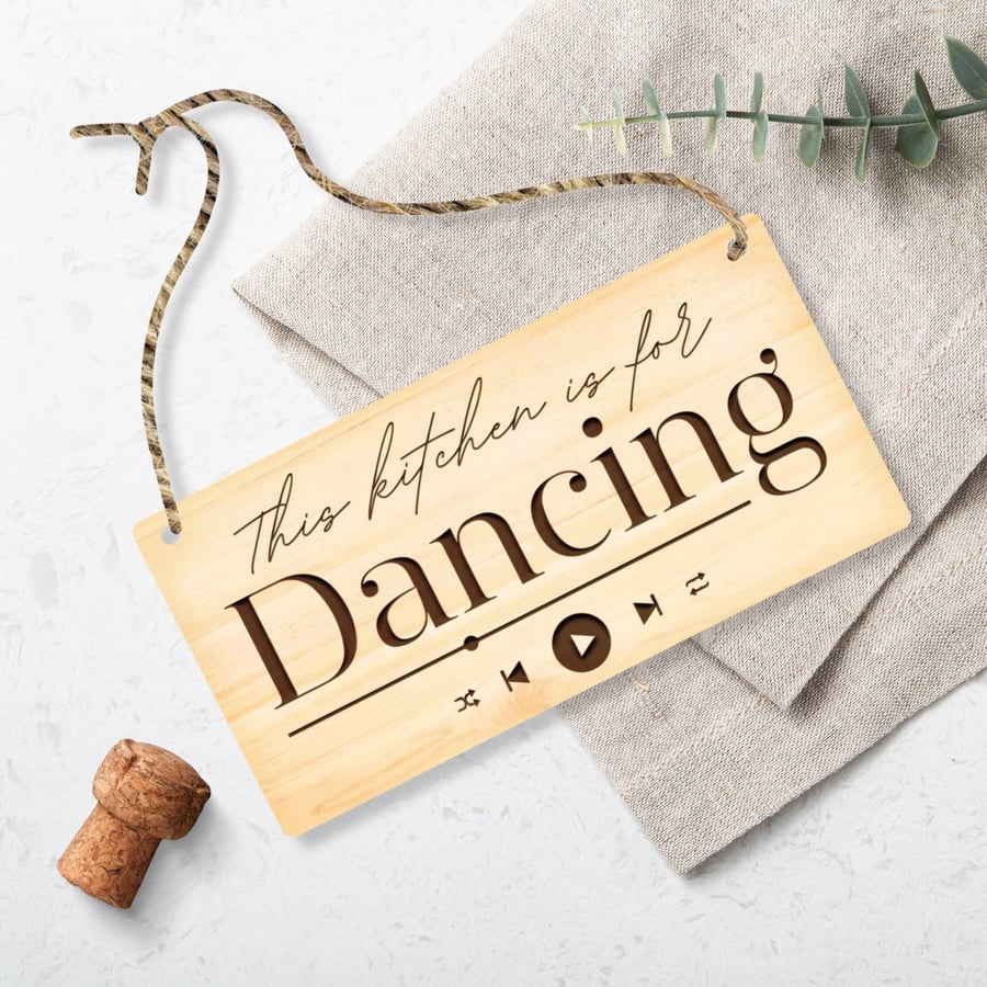 This Kitchen Is For Dancing Plaque Rustic Han Folksy